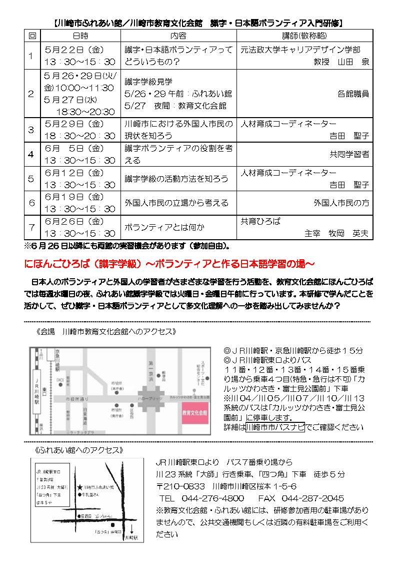 外国人市民と「ともに」学ぼう～日本語ボランティア入門研修～写真２