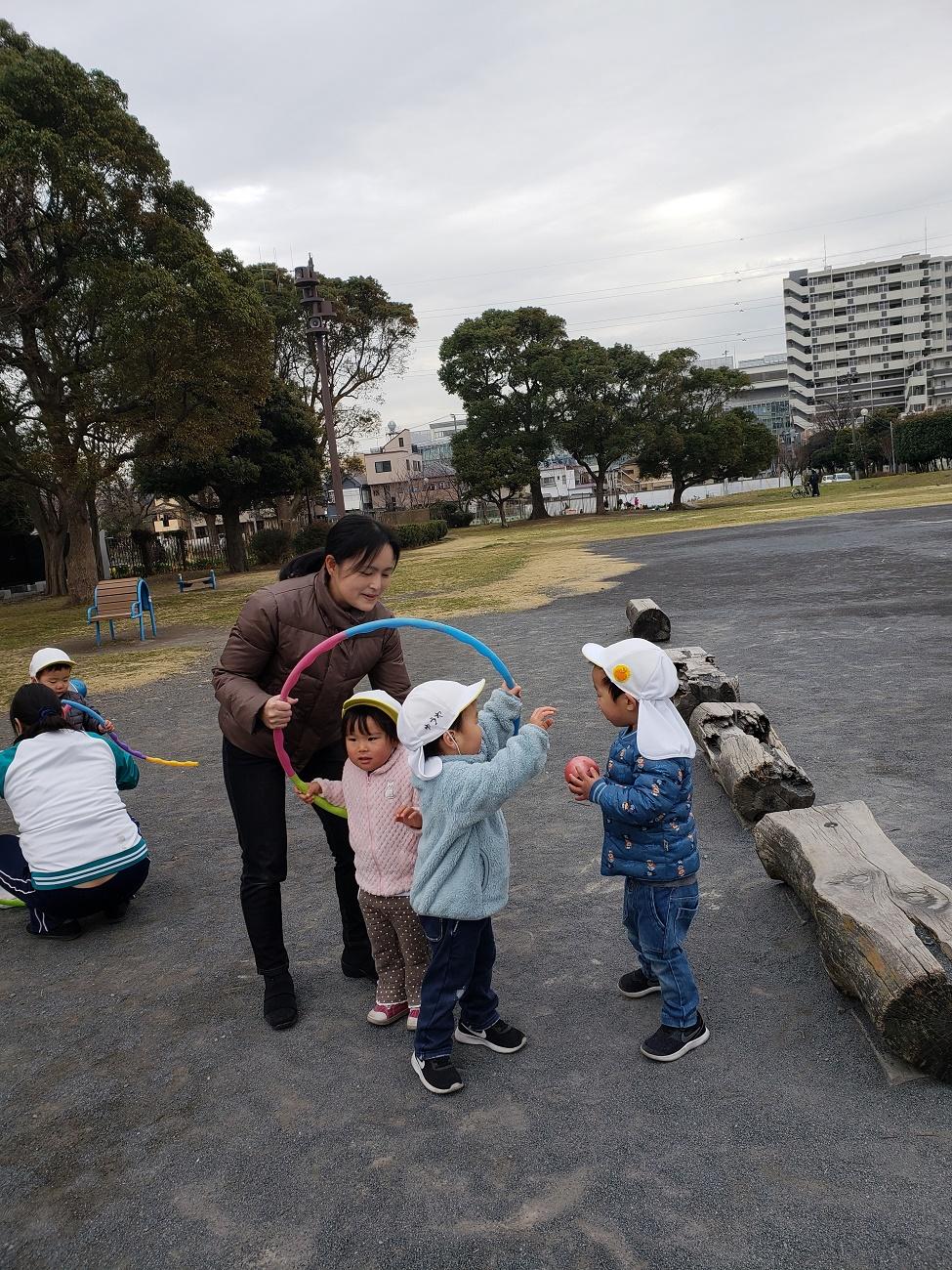 保育参加がはじまりました写真１